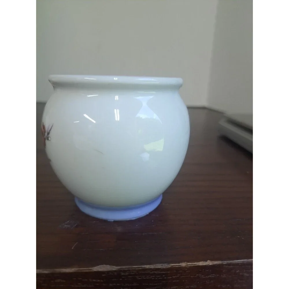 Vintage UCGC Porcelain Rounded Teacup With Folded Fan, Floral And Japanese...